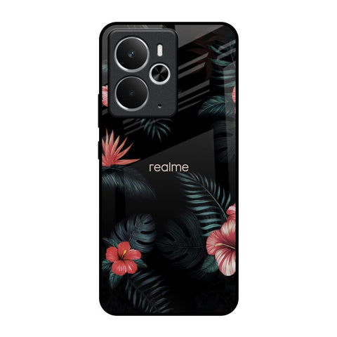 Tropical Art Flower Realme 14 5G Glass Back Cover Online