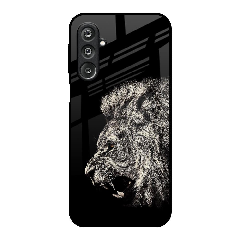 Brave Lion Samsung Galaxy M36 5G Glass Back Cover Online