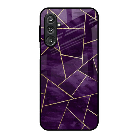 Geometric Purple Samsung Galaxy M36 5G Glass Back Cover Online