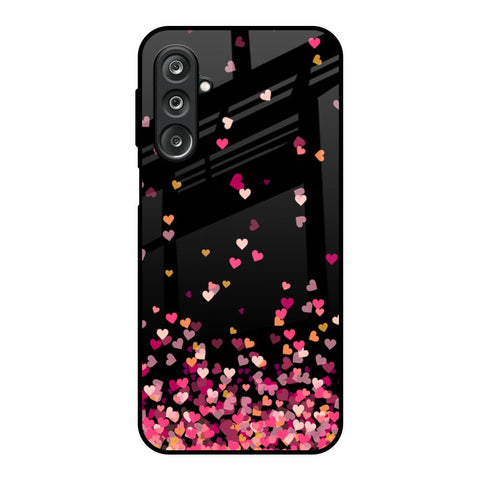 Heart Rain Fall Samsung Galaxy M36 5G Glass Back Cover Online
