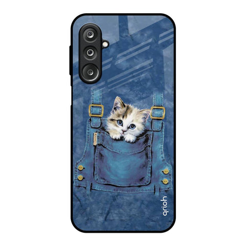 Kitty In Pocket Samsung Galaxy M36 5G Glass Back Cover Online