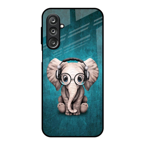 Adorable Baby Elephant Samsung Galaxy M36 5G Glass Back Cover Online