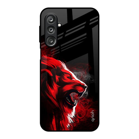 Red Angry Lion Samsung Galaxy M36 5G Glass Back Cover Online