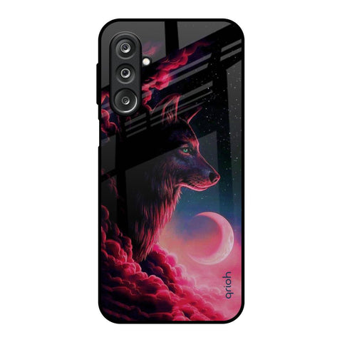 Moon Wolf Samsung Galaxy M36 5G Glass Back Cover Online