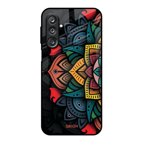 Retro Gorgeous Flower Samsung Galaxy M36 5G Glass Back Cover Online