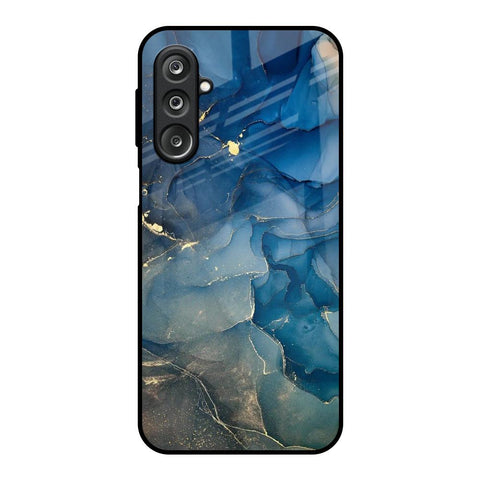 Blue Cool Marble Samsung Galaxy M36 5G Glass Back Cover Online