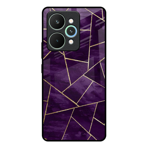 Geometric Purple Realme 15 5G Glass Back Cover Online