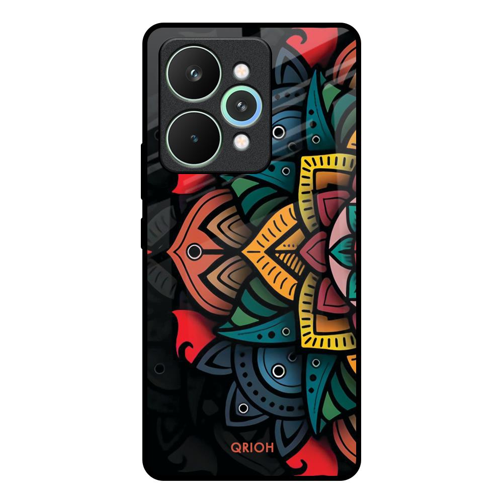 Retro Gorgeous Flower Realme 15 Pro 5G Glass Back Cover Online