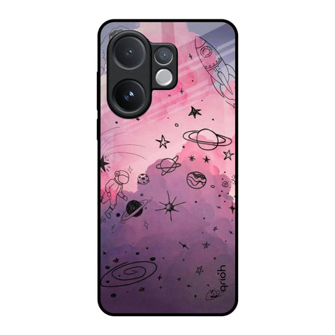 Space Doodles Vivo V60 5G Glass Back Cover Online