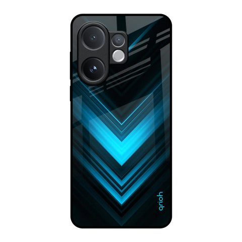 Vertical Blue Arrow Vivo V60 5G Glass Back Cover Online