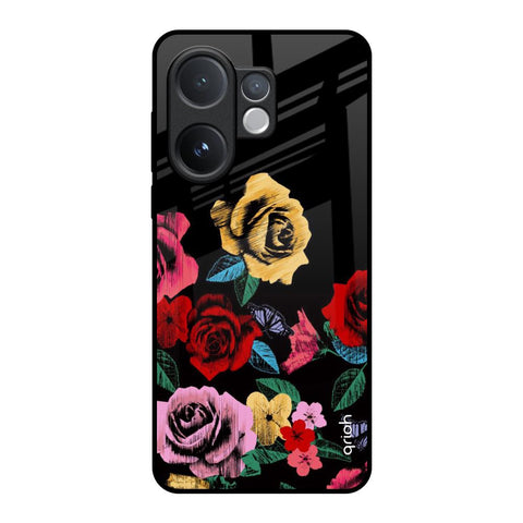 Floral Decorative Vivo V60 5G Glass Back Cover Online