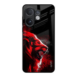Red Angry Lion Vivo V60 5G Glass Back Cover Online