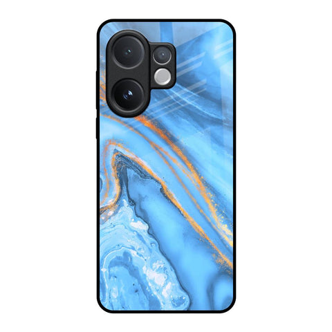 Vibrant Blue Marble Vivo V60 5G Glass Back Cover Online