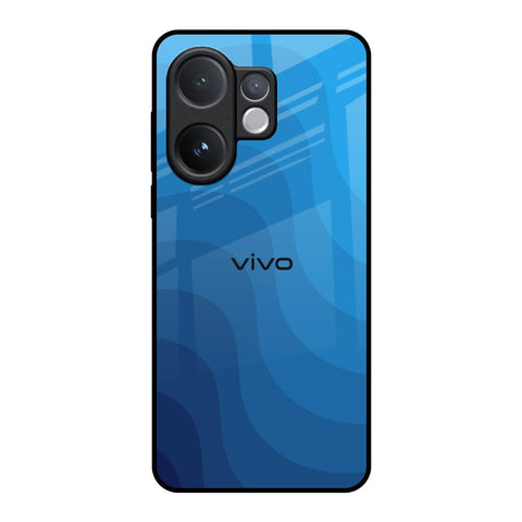Blue Wave Abstract Vivo V60 5G Glass Back Cover Online