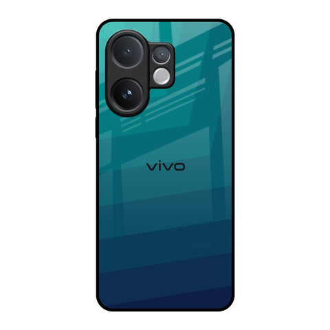 Green Triangle Pattern Vivo V60 5G Glass Back Cover Online