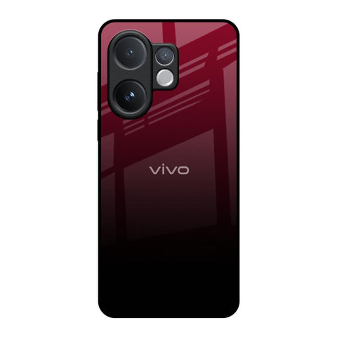 Wine Red Vivo V60 5G Glass Back Cover Online