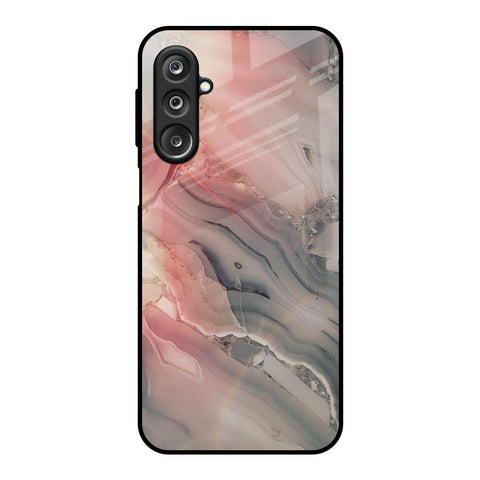 Pink And Grey Marble Samsung Galaxy F36 5G Glass Back Cover Online