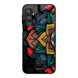 Retro Gorgeous Flower Samsung Galaxy F36 5G Glass Back Cover Online