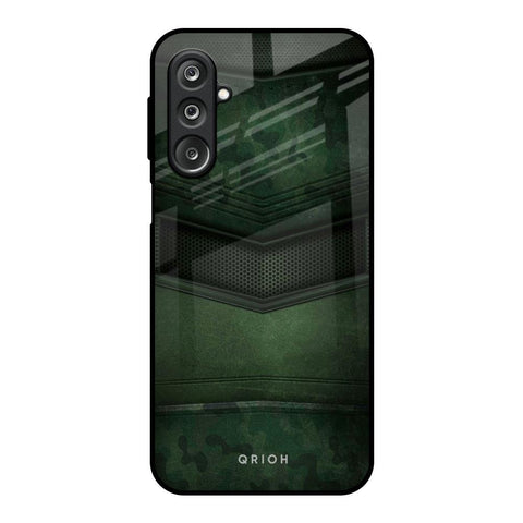 Green Leather Samsung Galaxy F36 5G Glass Back Cover Online