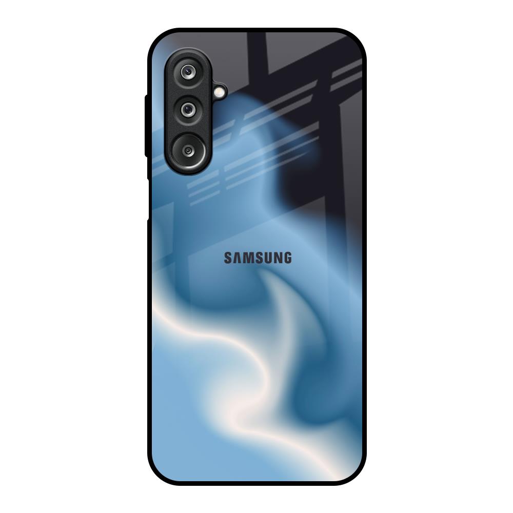 Blue Waves Samsung Galaxy F36 5G Glass Back Cover Online