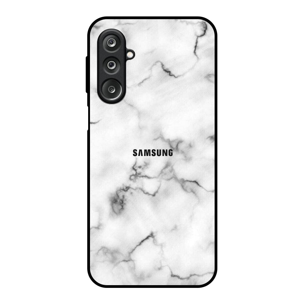 Satin White Marble Samsung Galaxy F36 5G Glass Back Cover Online