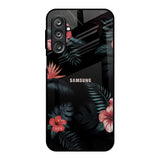 Tropical Art Flower Samsung Galaxy F36 5G Glass Back Cover Online