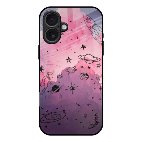 Space Doodles iPhone 17 Glass Back Cover Online