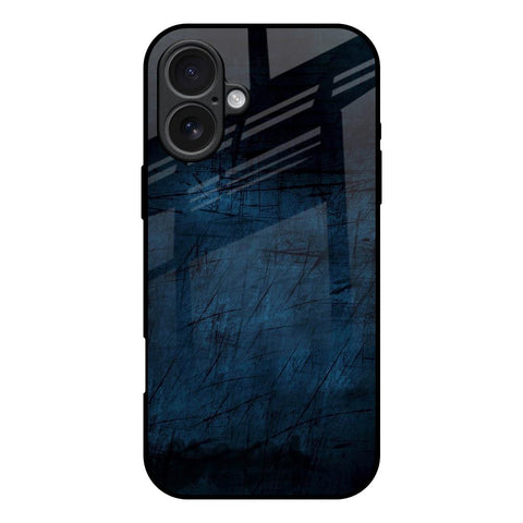 Dark Blue Grunge iPhone 17 Glass Back Cover Online