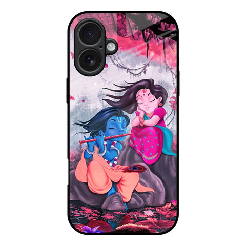 Radha Krishna Art iPhone 17 Glass Back Cover Online