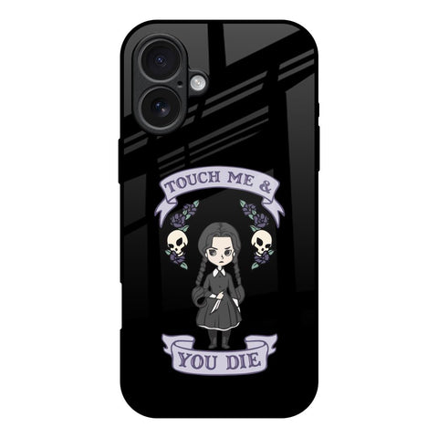 Touch Me & You Die iPhone 17 Glass Back Cover Online