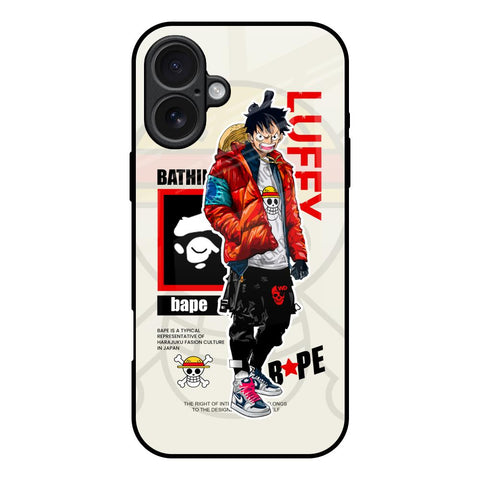 Bape Luffy iPhone 17 Glass Back Cover Online