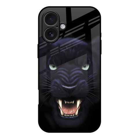 Angry Black Tiger iPhone 17 Glass Back Cover Online