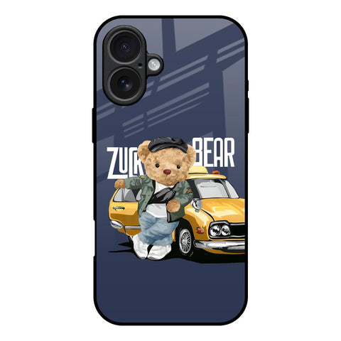 Adventurous Bear iPhone 17 Glass Back Cover Online
