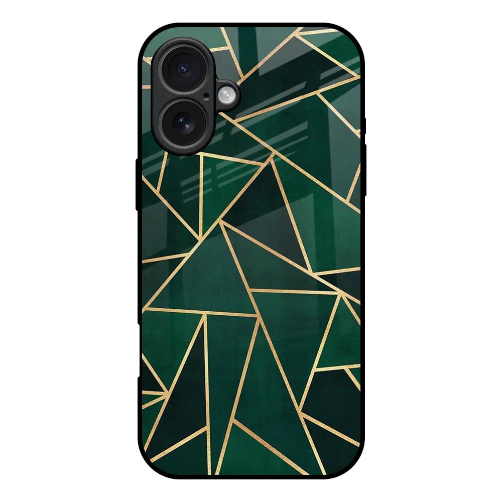 Abstract Green iPhone 17 Glass Back Cover Online