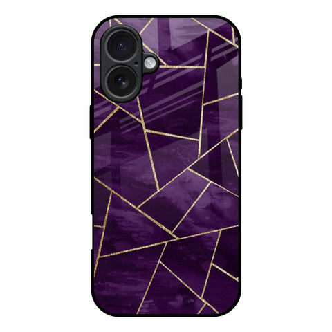Geometric Purple iPhone 17 Glass Back Cover Online