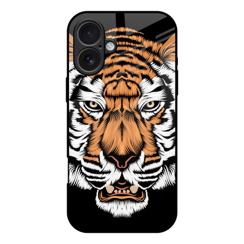Angry Tiger iPhone 17 Glass Back Cover Online