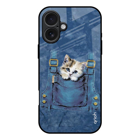 Kitty In Pocket iPhone 17 Glass Back Cover Online