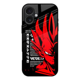 Red Vegeta iPhone 17 Glass Back Cover Online