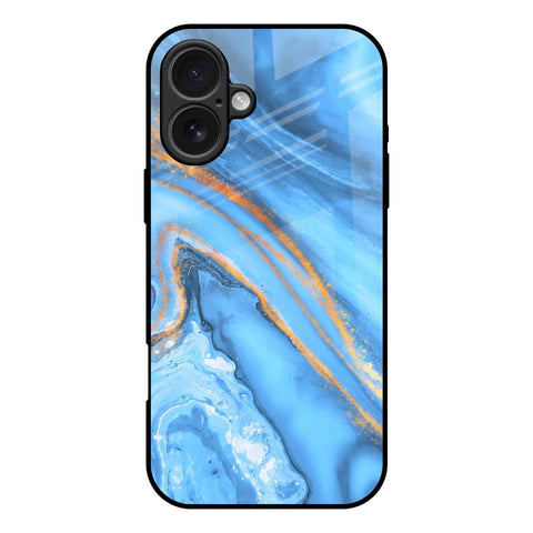 Vibrant Blue Marble iPhone 17 Glass Back Cover Online