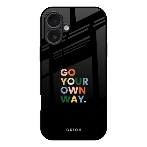 Go Your Own Way iPhone 17 Glass Back Cover Online