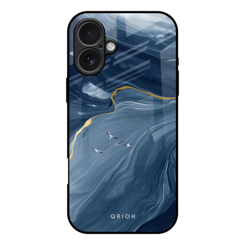 Deep Ocean Marble iPhone 17 Glass Back Cover Online
