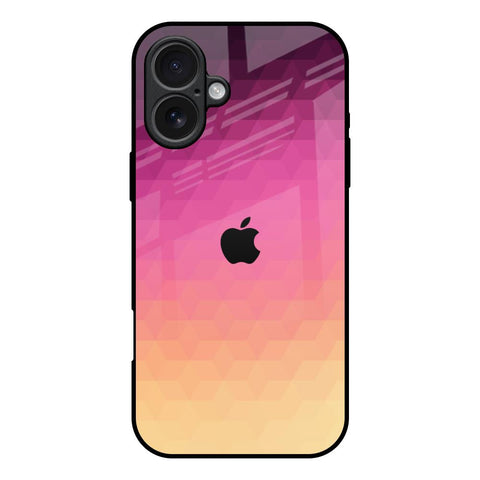 Geometric Pink Diamond iPhone 17 Glass Back Cover Online