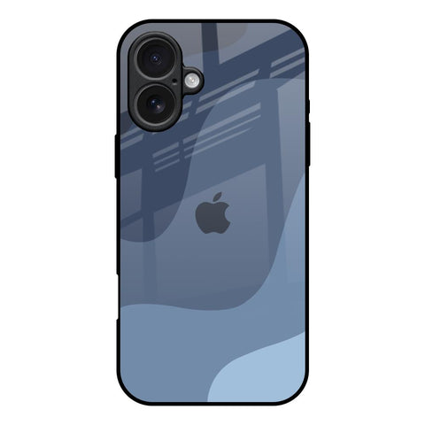Navy Blue Ombre iPhone 17 Glass Back Cover Online