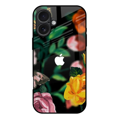 Flowers & Butterfly iPhone 17 Glass Back Cover Online