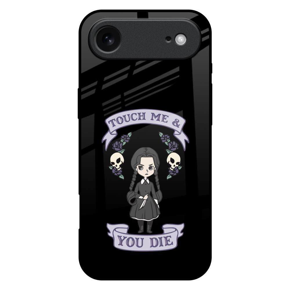 Touch Me & You Die iPhone 17 Air Glass Back Cover Online