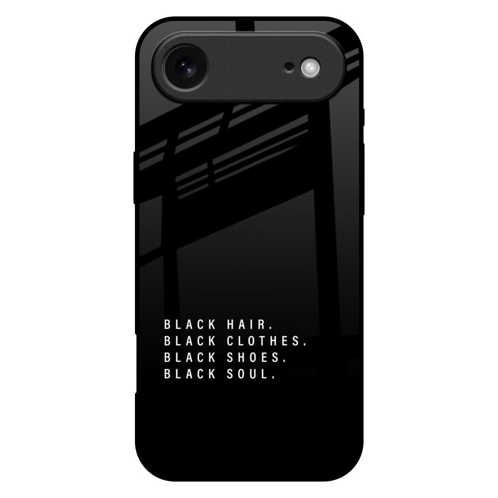 Black Soul iPhone 17 Air Glass Back Cover Online