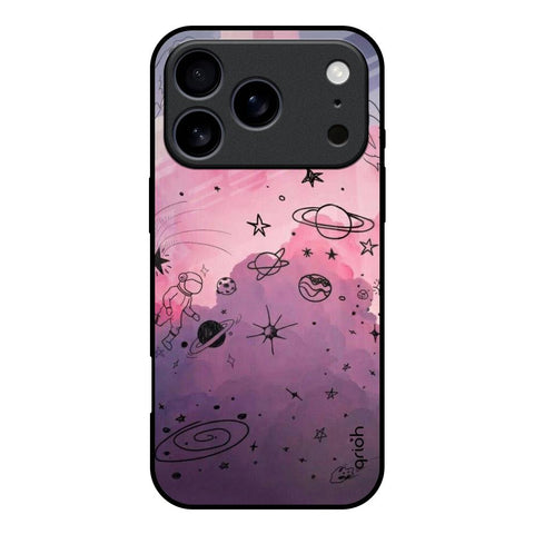 Space Doodles iPhone 17 Pro Glass Back Cover Online