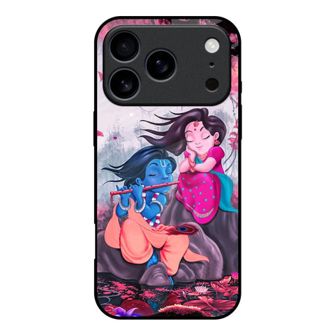 Radha Krishna Art iPhone 17 Pro Glass Back Cover Online
