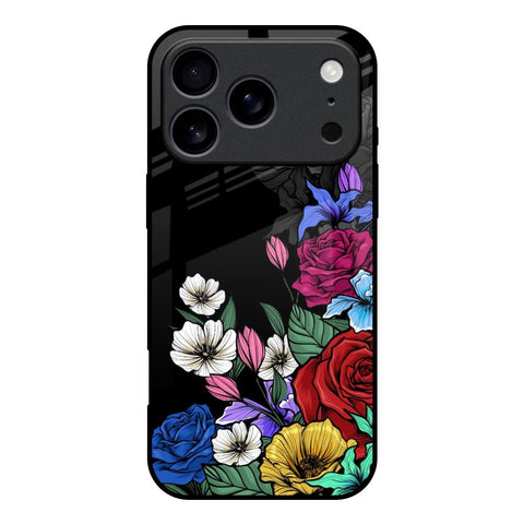 Rose Flower Bunch Art iPhone 17 Pro Glass Back Cover Online