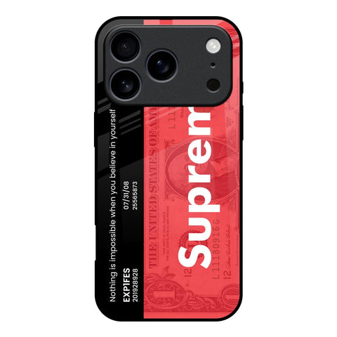 Supreme Ticket iPhone 17 Pro Glass Back Cover Online
